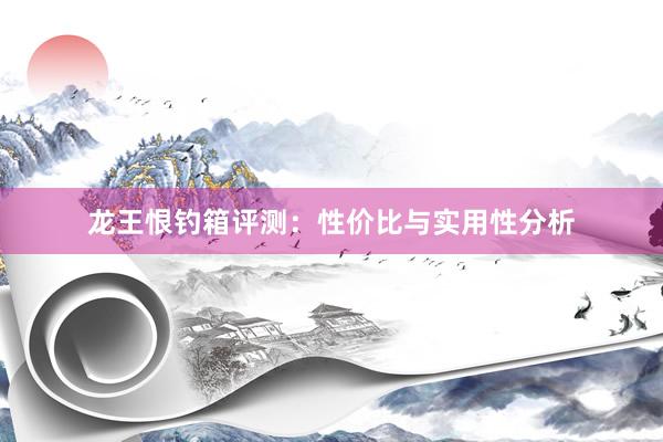 龙王恨钓箱评测：性价比与实用性分析
